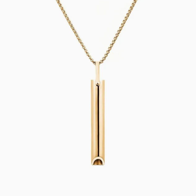 Mindflo Gold Breathing Necklace